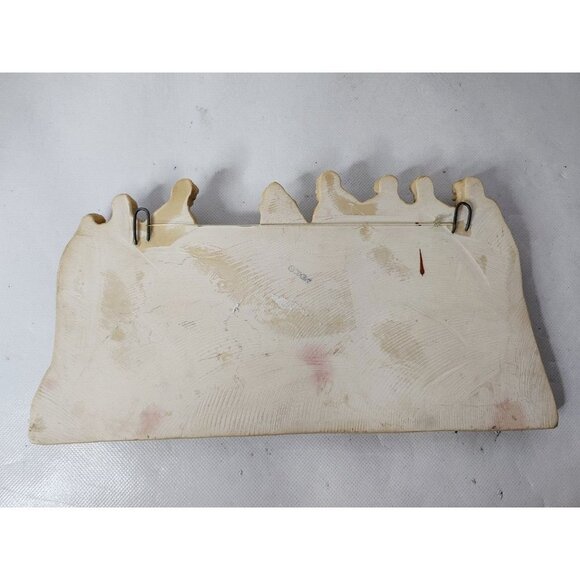 VINTAGE Jesus Christ Last Supper 3D Relief In Natural Stone Religious Wall Decor - Picture 3 of 6